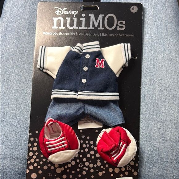 Disney nuiMOs Blue and White Varsity Set with Red Sneakers - Picture 3 of 3
